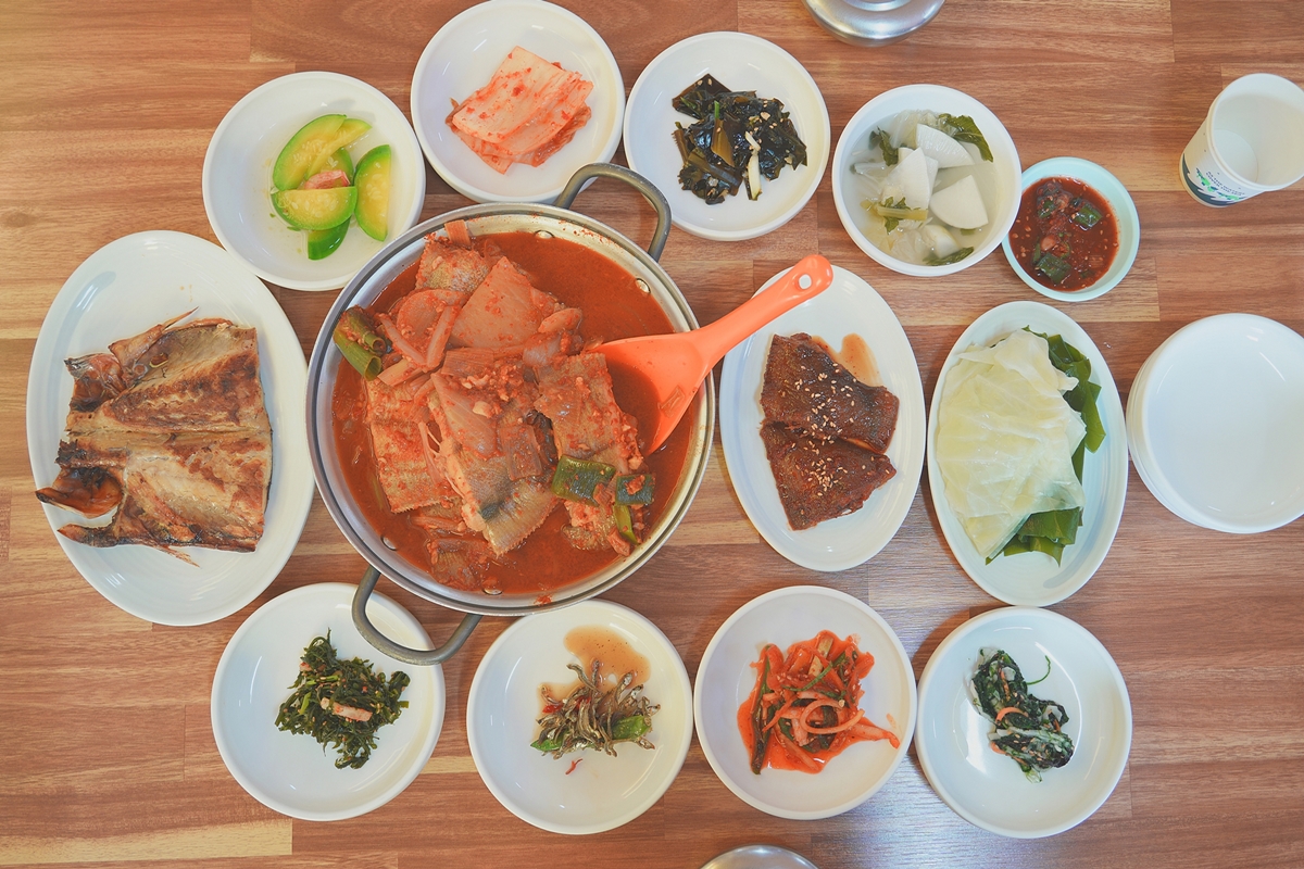 황포식당 메뉴 상차림 사진